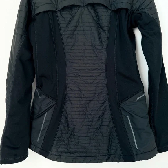Athleta Black Sprinter Jacket Puffer Size Small - Picture 10 of 13